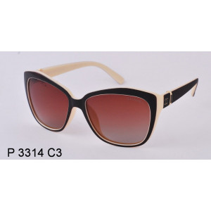 Эксклюзивные очки Polarized 3314 коричнево/бежевые